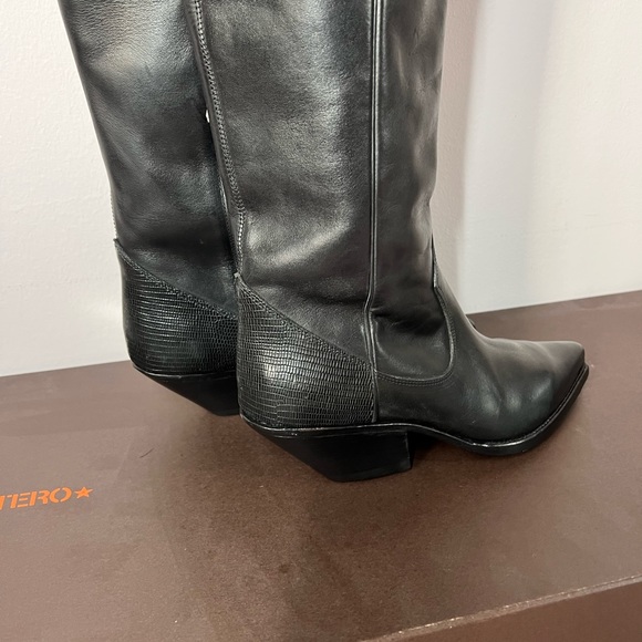 BUTTERO OVER THE KNEE  LEATHER BOOTS - Picture 6 of 16